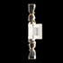 ZEEV Lighting MAMADIM LED 3CCT 2 Light 3 Inch x3 Inch Carved Crystals in Aged Brass Duo Wall Sconce Model: WS11321-LED-2-3x3-AGB