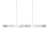 ZEEV Lighting MAMADIM LED 3CCT 4 Light 49 Inch Unique 2 Inch x2 Inch Carved Crystals Luxury in Aged Brass Linear Pendant Model: PL11345-LED-49-2x2-AGB