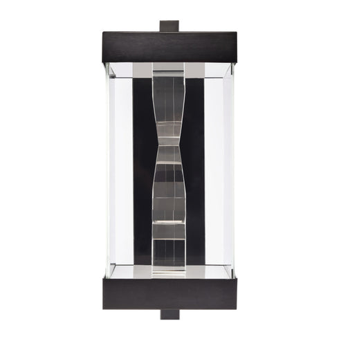 ZEEV Lighting Mamadim Outdoor 18 Inch Crystal Wall Sconce in Matte Black Model: EW11363-LED-4-2x2-MBK