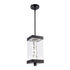 ZEEV Lighting Mamadim Outdoor LED 18 Inch Glass with Crystal Pendant in Matte Black Model: EP11362-LED-2-2x2-MBK