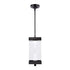 ZEEV Lighting Mamadim Outdoor LED 18 Inch Glass with Crystal Pendant in Matte Black Model: EP11362-LED-2-2x2-MBK