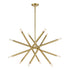 ZEEV Lighting MANDELORIAN 12 Light 32 Inch Inch Adjustable Satin Brushed Black Sputnik Chandelier in Matte Black Finish Model: CD10038-12-MBK