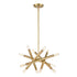 ZEEV Lighting MANDELORIAN 12 Light 32 Inch Inch Adjustable Satin Brushed Black Sputnik Chandelier in Matte Black Finish Model: CD10038-12-MBK