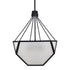 Zeev Lighting MOONBOW 3 Light 3 Light 21 Inch Architectural Glass in Satin Brushed Black Chandelier Model: CD10029-3-SBB
