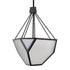Zeev Lighting MOONBOW 3 Light 3 Light 21 Inch Architectural Glass in Satin Brushed Black Chandelier Model: CD10029-3-SBB