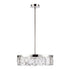 ZEEV Lighting Odraz 24 Inch Infused Clear Crystal LED Pendant in Polished Nickel Model: P11802-LED-24-PN