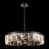 ZEEV Lighting Odraz 32 Inch Infused Clear Crystal LED Chandelier in Satin Black in Satin Brushed Black Finish Model: CD11806-LED-32-SBB