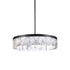 ZEEV Lighting Odraz 32 Inch Infused Clear Crystal LED Chandelier in Satin Black in Satin Brushed Black Finish Model: CD11806-LED-32-SBB