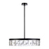 ZEEV Lighting Odraz 32 Inch Infused Clear Crystal LED Chandelier in Satin Black in Satin Brushed Black Finish Model: CD11806-LED-32-SBB