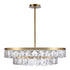 ZEEV Lighting Odraz 44 Inch 2 Tier Infused Crystal LED Chandelier in Aged Brass Model: CD11810-LED-T2-44-AGB