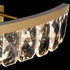 ZEEV Lighting Odraz 45 Inch Infused Clear Crystal Curved LED Vanity in Aged Brass Model: VL11819-LED-45-AGB