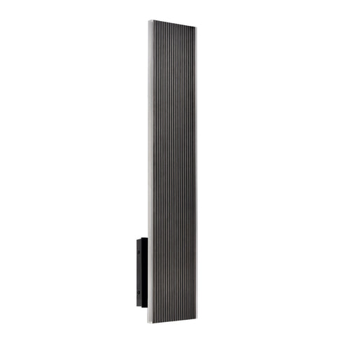 ZEEV Lighting Oluk 24 Inch Sleek Designer LED Wall Sconce in Matte Black in Oxide Black Finish Model: EW10502-LED-24-BX
