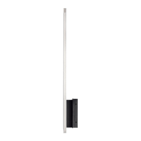 ZEEV Lighting Oluk 24 Inch Sleek Designer LED Wall Sconce in Matte Black in Oxide Black Finish Model: EW10502-LED-24-BX
