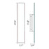 ZEEV Lighting Oluk 28 Inch Sleek Designer LED Wall Sconce in Matte Black in Oxide Black Finish Model: EW10504-LED-28-BX