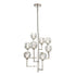 ZEEV Lighting PARISIAN 8 Light 20 Inch Vertical in Aged Brass Crystal Chandelier Model: CD10305-8-AGB