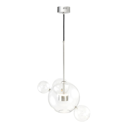 ZEEV Lighting SATELLITE 2 Light LED 22 Inch in Aged Brass Multi Globe Pendant Model: P30103-2-AGB