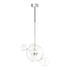 ZEEV Lighting SATELLITE 2 Light LED 22 Inch in Aged Brass Multi Globe Pendant Model: P30103-2-AGB