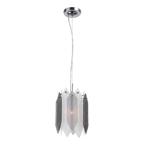 ZEEV Lighting Stratus Smoked Glass Mini Pendant in Polished in Chrome Model: MP40026-1-CH-SMF