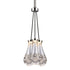 Zeev Lighting VASO 3 Light LED 3CCT 3 Light Heavy Clear Rain Drop Glass in Polished Nickel Cluster Chandelier Model: PC10911-LED-3-PN