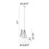 ZEEV Lighting VASO LED 3CCT 7 Light Heavy Clear Rain Drop Glass in Polished Nickel Cluster Chandelier Model: PC10915-LED-7-PN