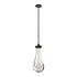 ZEEV Lighting Vaso Water Drop LED Mini Pendant in Satin Brushed Black Model: MP10904-LED-SBB