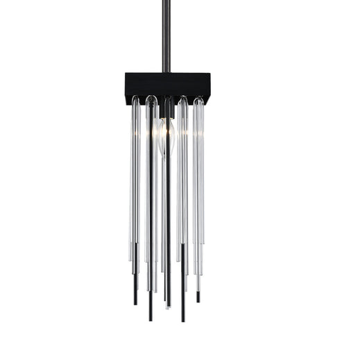 Zeev Lighting WATERFALL 1 Light 1 Light 6 Inch Round in Aged Brass Convertible Flush Crystal Mini Pendant Light Model: MP40047-1-AGB