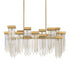 Zeev Lighting WATERFALL 16 Light 16 Light Cityscape in Aged Brass Crystal Chandelier Model: CD10415-16-AGB