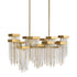 Zeev Lighting WATERFALL 16 Light 16 Light Cityscape in Aged Brass Crystal Chandelier Model: CD10415-16-AGB