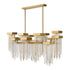 Zeev Lighting WATERFALL 16 Light 16 Light Cityscape in Aged Brass Crystal Chandelier Model: CD10415-16-AGB