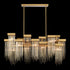 Zeev Lighting WATERFALL 16 Light 16 Light Cityscape in Aged Brass Crystal Chandelier Model: CD10415-16-AGB