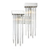 Zeev Lighting WATERFALL 2 Light 2 Light Cityscape in Polished Nickel Right Hand Facing Crystal Wall Sconce Model: WS70058-2-RHF-PN