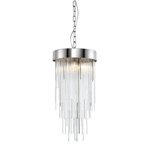 Zeev Lighting WATERFALL 4 Light 4 Light 12 Inch Round in Aged Brass Convertible Flush Crystal Chandelier Model: P30008-4-AGB