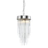 Zeev Lighting WATERFALL 4 Light 4 Light 12 Inch Round in Aged Brass Convertible Flush Crystal Chandelier Model: P30008-4-AGB