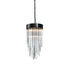 Zeev Lighting WATERFALL 4 Light 4 Light 12 Inch Round in Aged Brass Convertible Flush Crystal Chandelier Model: P30008-4-AGB