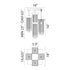 Zeev Lighting WATERFALL 4 Light 4 Light Cityscape in Aged Brass Crystal Semi Flush Mount Model: SF50012-4-AGB