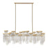 ZEEV Lighting Waterfall 72 Inch 24 Light Cityscape Glass Chandelier in Aged Brass Model: CD10425-24-AGB