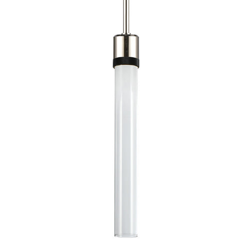 ZEEV Lighting ZIGRINA 10 Inch LED 3CCT Clear Dome Glass Pendant Light and in Polished Nickel with Black Metal Finish Model: P11703-LED-PN-K-SBB-G12