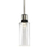 ZEEV Lighting ZIGRINA 10 Inch LED 3CCT Clear Dome Glass Pendant Light and in Polished Nickel with Black Metal Finish Model: P11703-LED-PN-K-SBB-G12