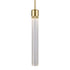 ZEEV Lighting ZIGRINA 3 Inch LED 3CCT Vertical Cylindrical Pendant Light 12 Inch Clear Glass and in Aged Brass Finish Model: P11701-LED-AGB-G1