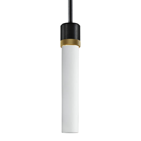 ZEEV Lighting ZIGRINA 3 Inch LED 3CCT Vertical Cylindrical Pendant Light 12 Inch Clear Glass and in Aged Brass Finish Model: P11701-LED-AGB-G1