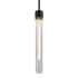 ZEEV Lighting ZIGRINA 3 Inch LED 3CCT Vertical Cylindrical Pendant Light 12 Inch Clear Glass and in Aged Brass Finish Model: P11701-LED-AGB-G1