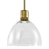 ZEEV Lighting ZIGRINA 3 Inch LED 3CCT Vertical Cylindrical Pendant Light 12 Inch Clear Glass and in Aged Brass Finish Model: P11701-LED-AGB-G1
