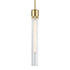 ZEEV Lighting ZIGRINA 8 Inch E26 Clear Globe Glass Pendant Light and in Aged Brass Metal Finish Model: P11705-E26-AGB-G11