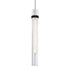 ZEEV Lighting ZIGRINA 8 Inch E26 Clear Globe Glass Pendant Light and in Matte White with Black Metal Finish Model: P11706-E26-MW-K-SBB-G11