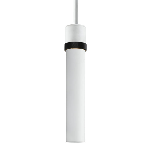 ZEEV Lighting ZIGRINA 8 Inch E26 Clear Globe Glass Pendant Light and in Matte White with Black Metal Finish Model: P11706-E26-MW-K-SBB-G11