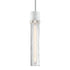 ZEEV Lighting ZIGRINA 8 Inch E26 Clear Globe Glass Pendant Light and in Matte White with Nickel Metal Finish Model: P11706-E26-MW-K-PN-G11