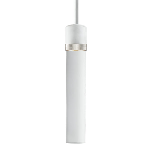 ZEEV Lighting ZIGRINA 8 Inch E26 Clear Globe Glass Pendant Light and in Matte White with Nickel Metal Finish Model: P11706-E26-MW-K-PN-G11