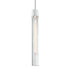 ZEEV Lighting ZIGRINA 8 Inch E26 Clear Globe Glass Pendant Light and in Matte White with Nickel Metal Finish Model: P11706-E26-MW-K-PN-G11
