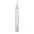 ZEEV Lighting ZIGRINA 8 Inch E26 Clear Globe Glass Pendant Light and in Matte White with Nickel Metal Finish Model: P11706-E26-MW-K-PN-G11