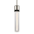 ZEEV Lighting ZIGRINA 8 Inch E26 Clear Globe Glass Pendant Light and in Polished Nickel with Black Metal Finish Model: P11707-E26-PN-K-SBB-G11